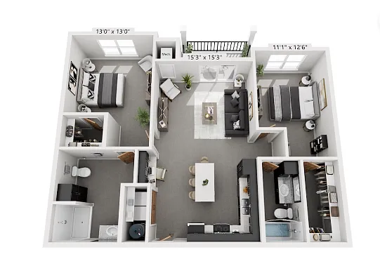 Floor plan The Kenton - Fully-furnished
