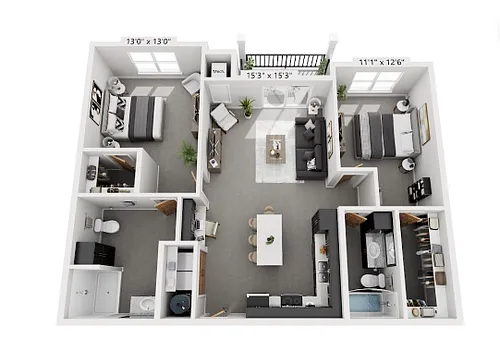 Floor plan The Kenton - Fully-furnished