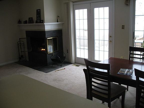 modern fireplace