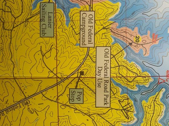 Popstop Location on Lake Map