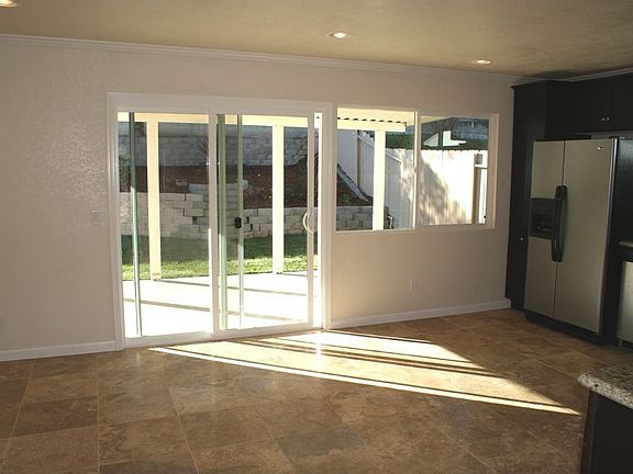 Looking out to backyard