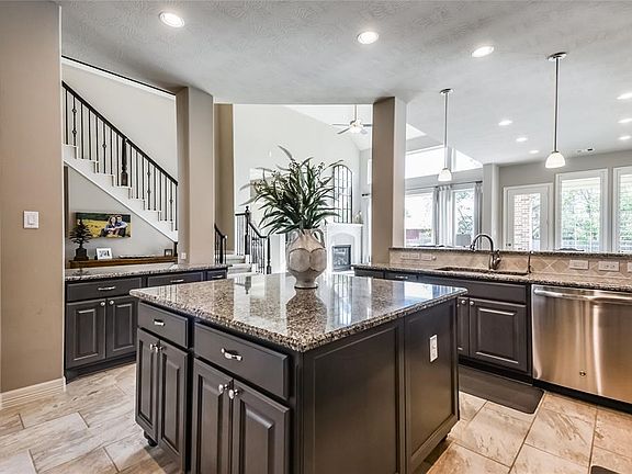 View of the kitchen facing the living room.