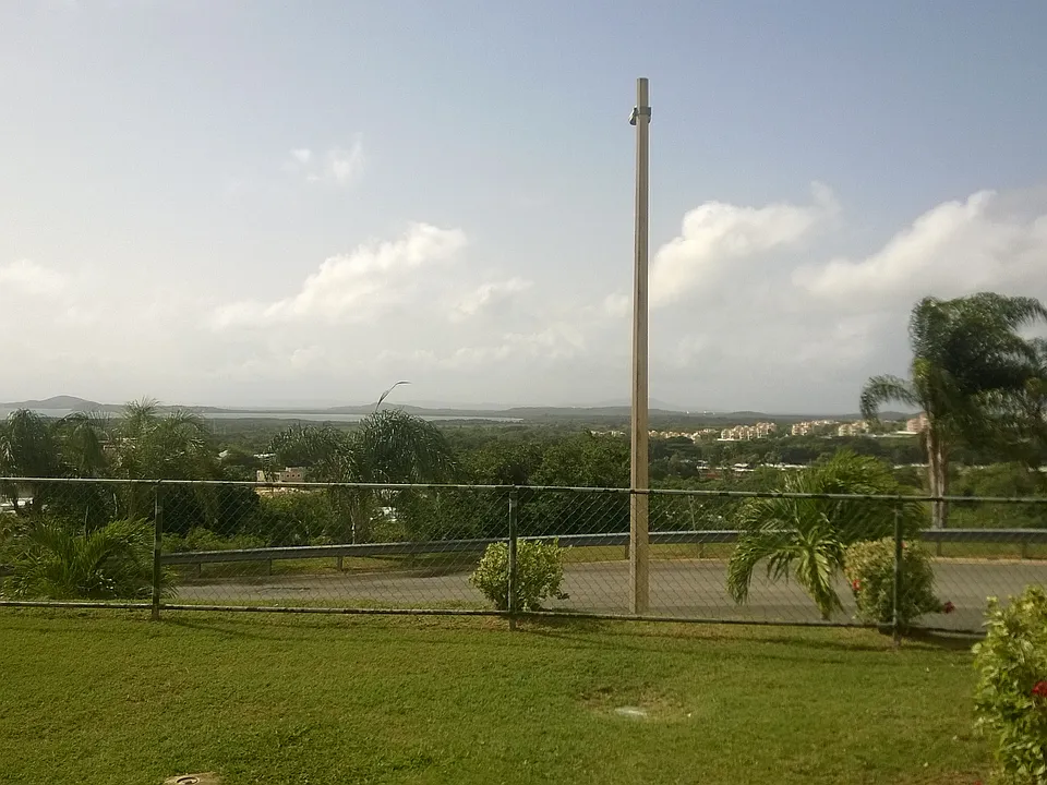 View from the apartment and garden