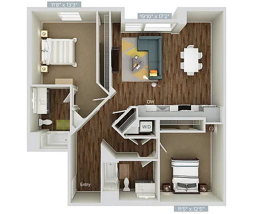 Floor plan B12-1215