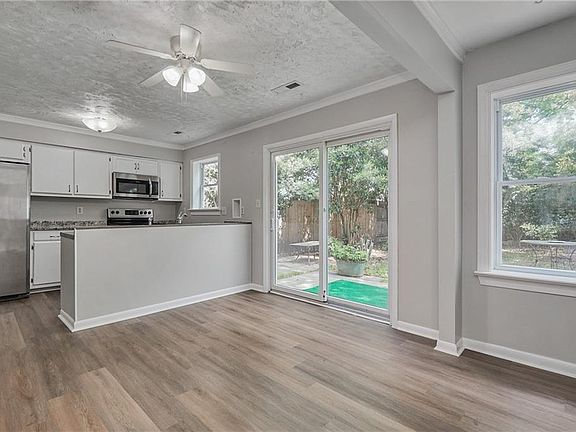 Kitchen and back patio
