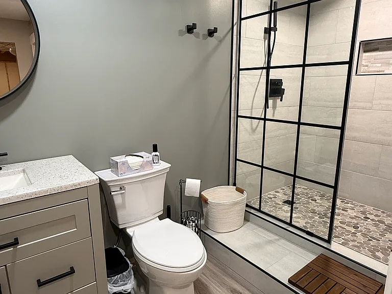 Basement bathroom