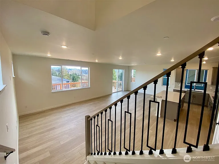 Open concept of Kitchen with dinning nook and Living room.