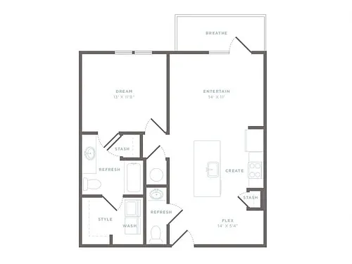 Floor plan A2 - Abbey