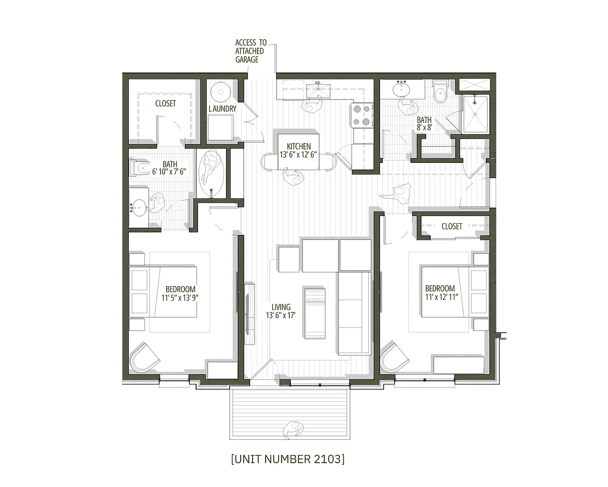 Floor plan West 8th - Jasper