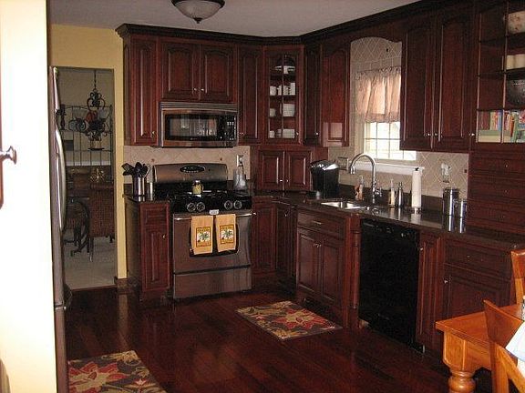 New Kitchen with counter tops and Cherry Hardwood Flooring!