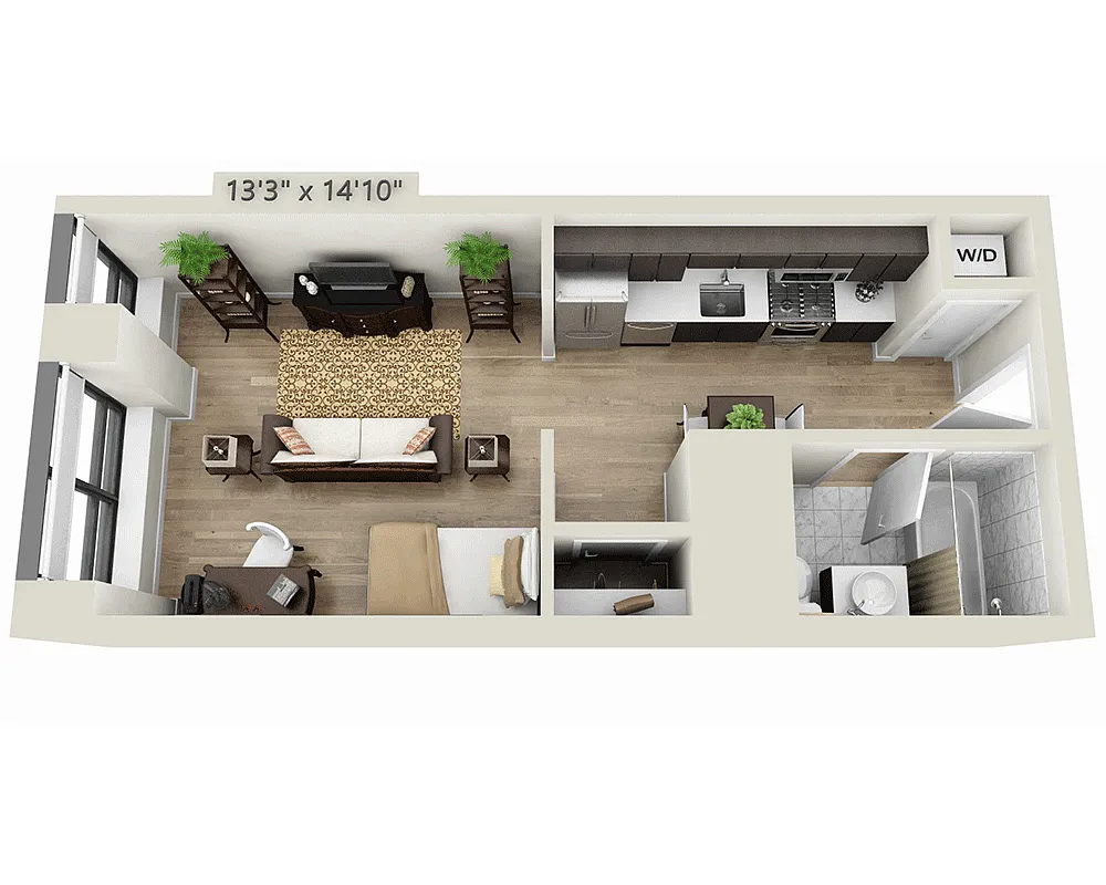 Floor plan Studio E1D