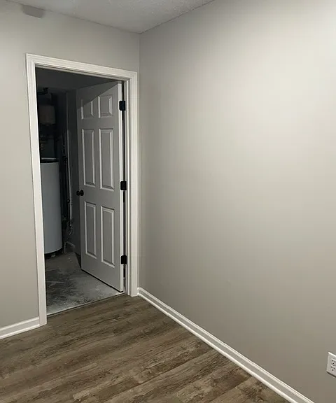 Laundry room off of garage foyer