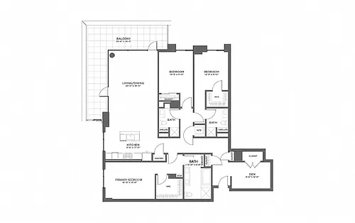 Floor plan 3BR GG