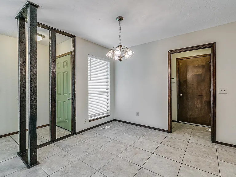 Green accent door