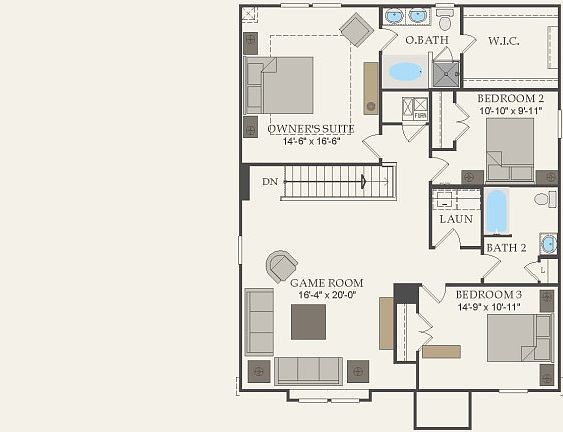 Second Floor 4 br 3 ba