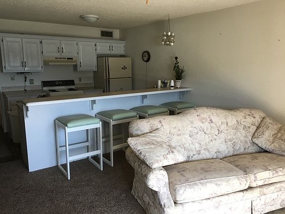 Kitchen open to living room