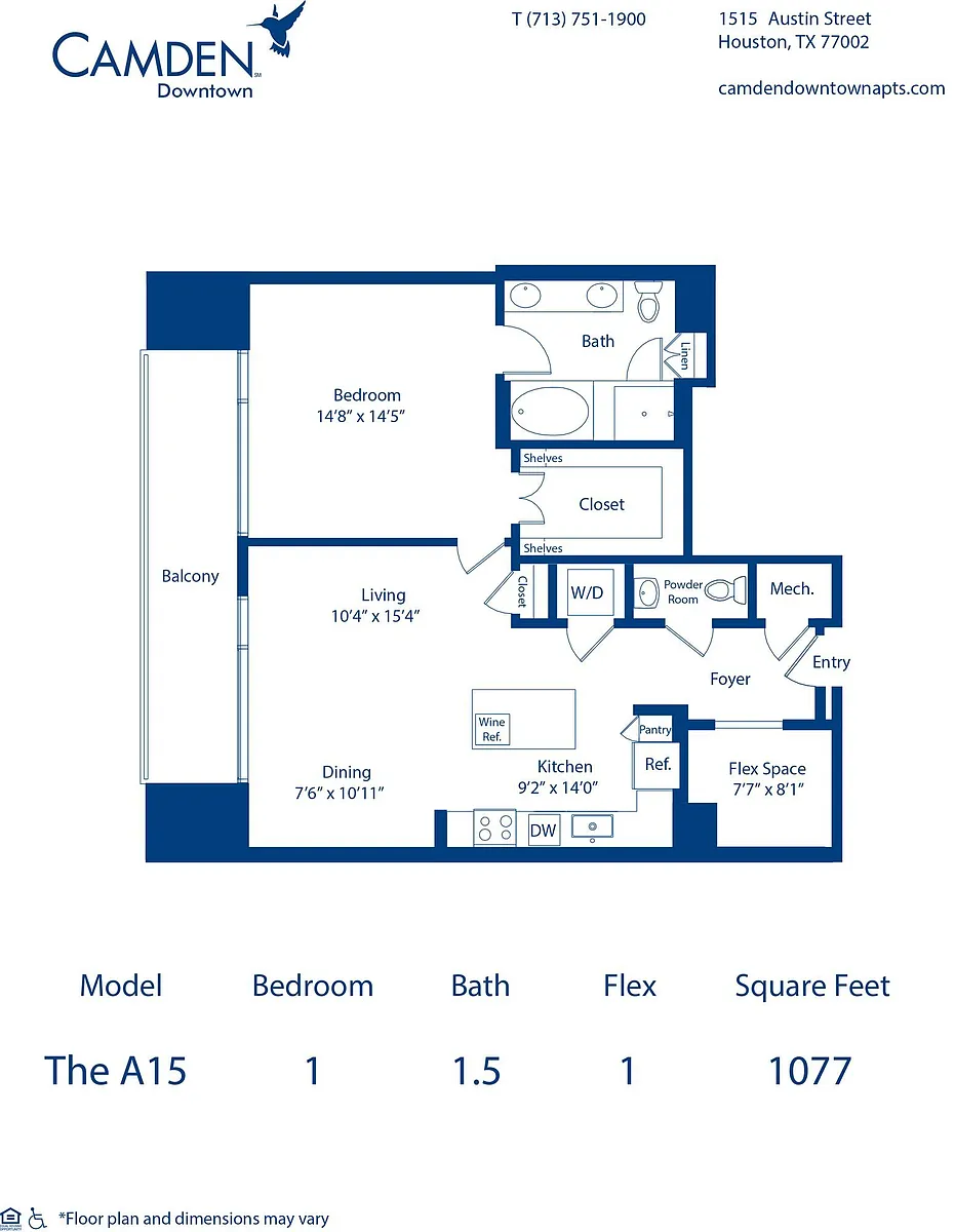 Floor plan The A15