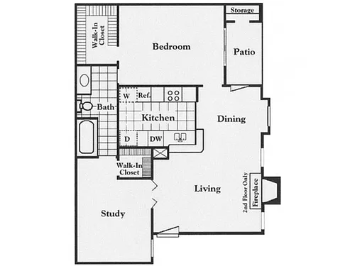 Floor plan D-2X1