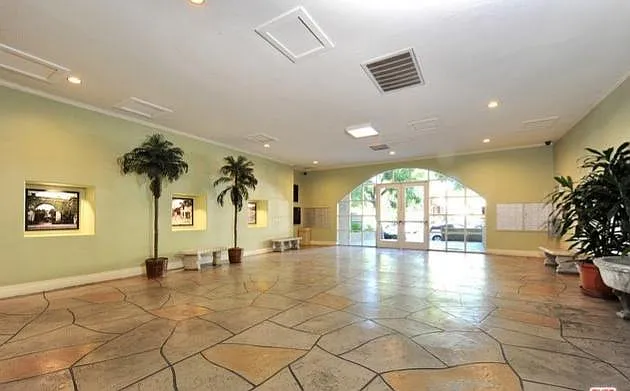 The front lobby of the condo building.