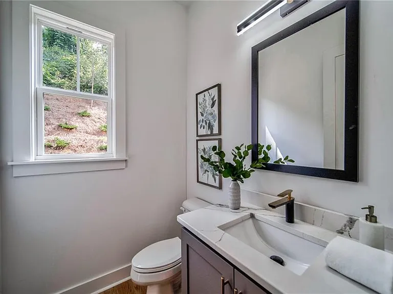 Powder room on the main level