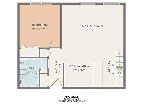 Floor plan F104