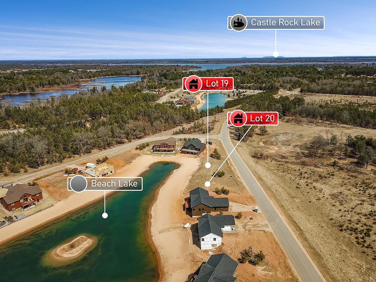 W5814 & W5822 37th LOT 19 and 20, New Lisbon, WI 53950 MLS 1950093