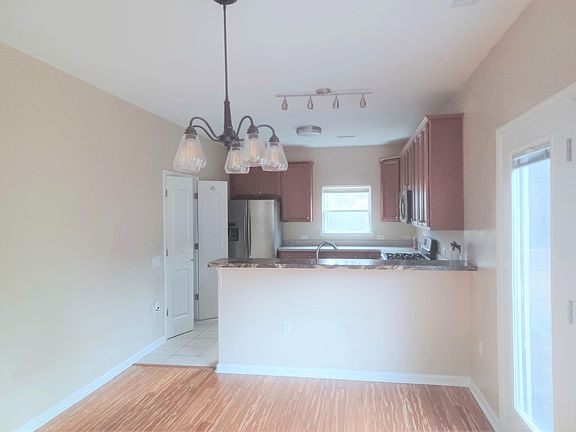 Dining Area and Kitchen as seen from entry hallway