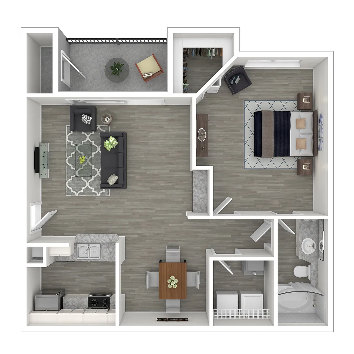 Floor plan Bougainvillea - Renovated