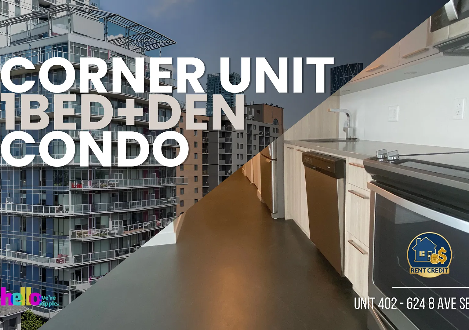 624 8 Avenue SE (Ink) - Unit 402, Calgary - Unit 402 — Photo 1
