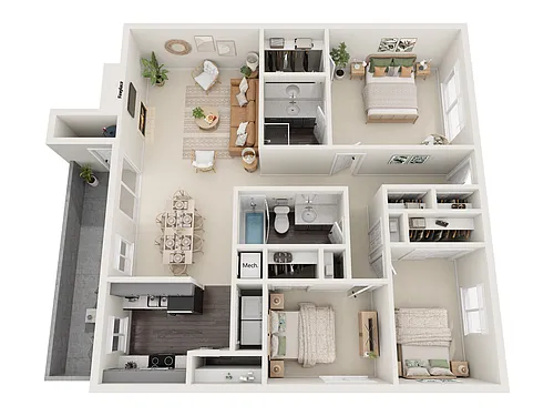 Floor plan 3x2-B Classic