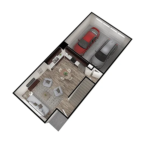 Floor plan Arrowhead 4-Bed w/ Finished Basement (West)