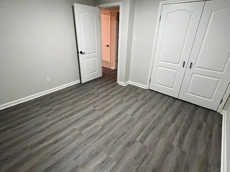 Bedroom with double closet