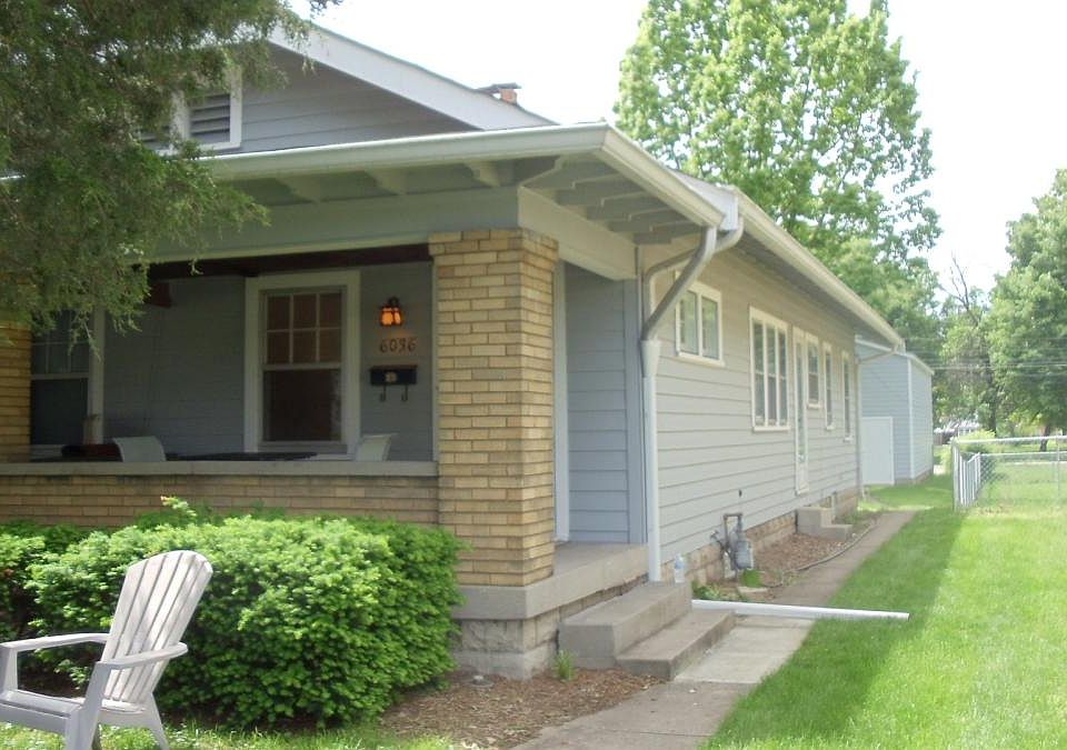 Front of home with porch.