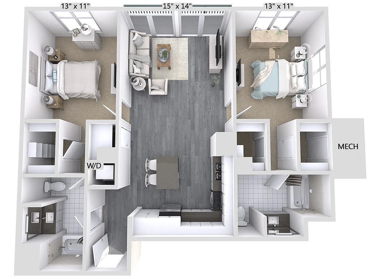Floor plan B4-1156-mod-isle