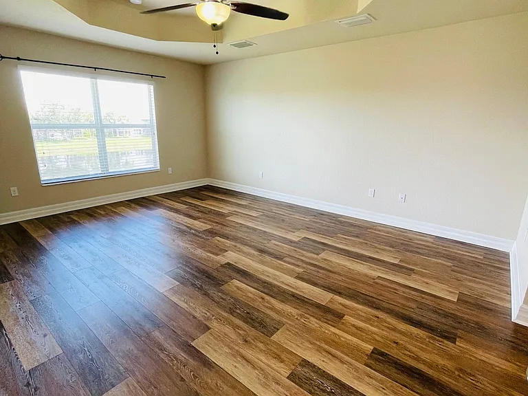Spacious Master Bedroom with water views