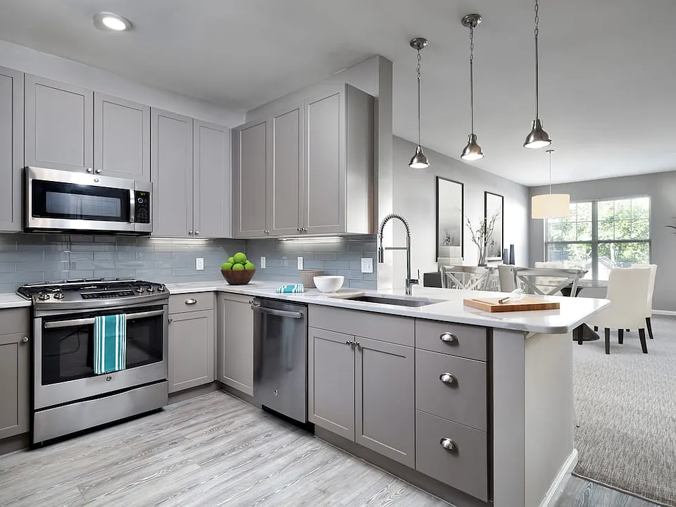 Kitchen and living room
