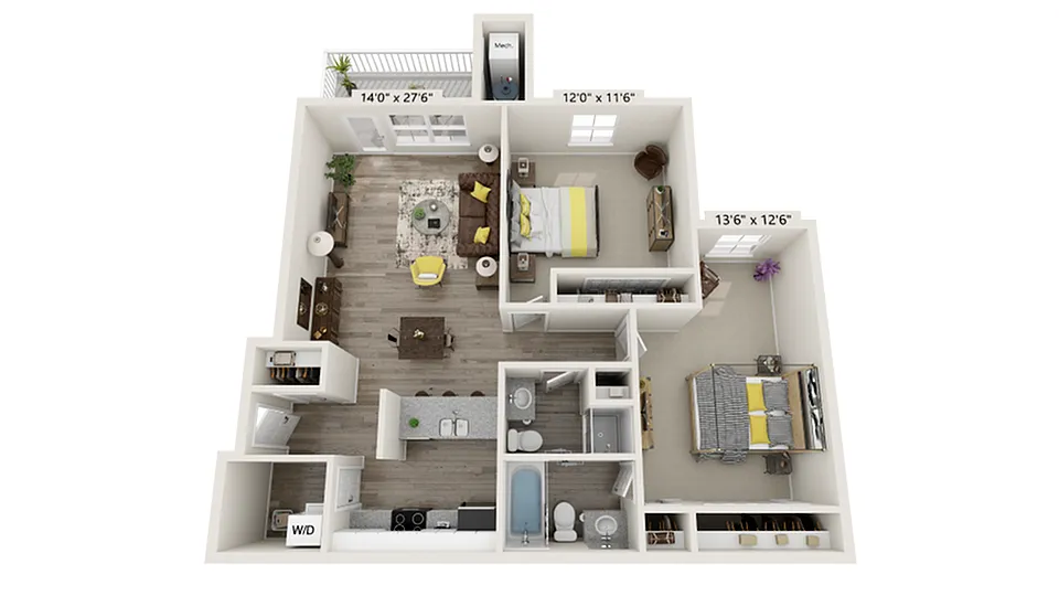 Floor plan South - 2A-2