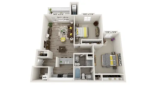 Floor plan South - 2A-2