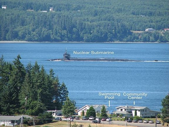 Submarines pass by occasionally