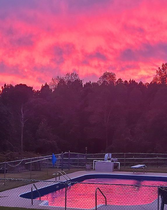 Sunset in early October