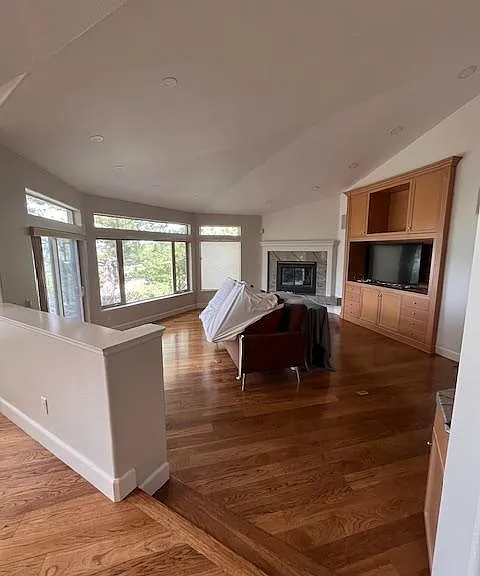 Family room (please ignore the furniture in the middle)