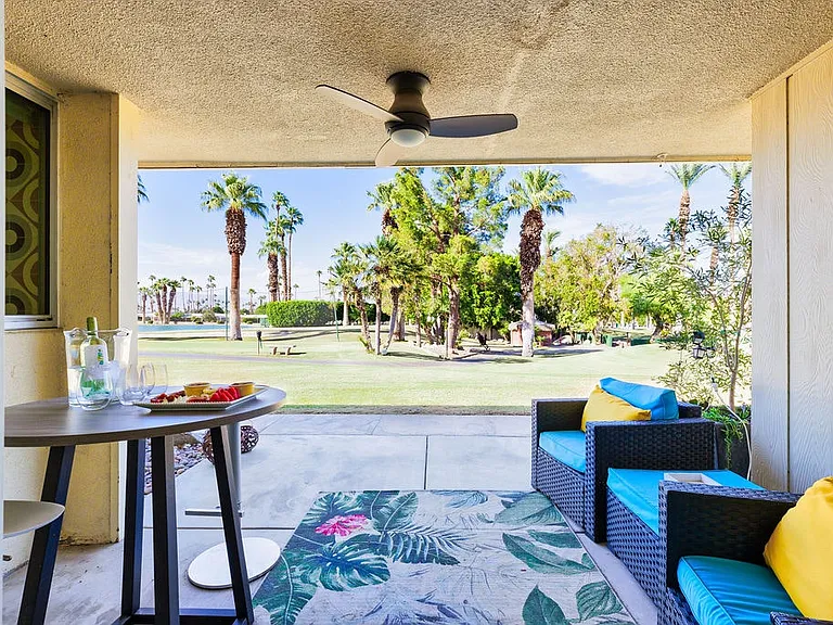 Patio Overlooking Golf Course