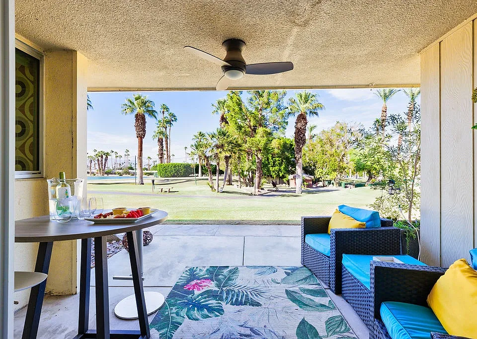Patio Overlooking Golf Course