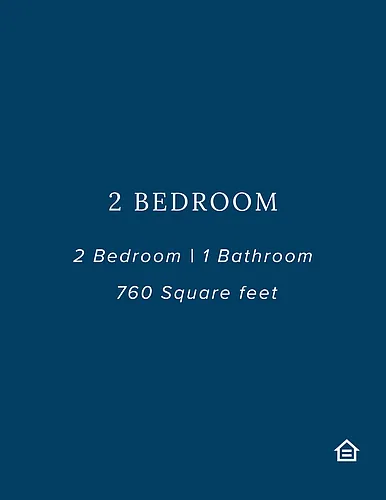 Floor plan 2 Bedroom 1 Bath