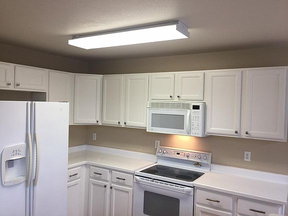 Granite countertops in the Kitchen.