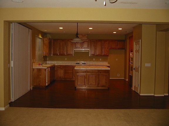 Cabinets galore   huge island 