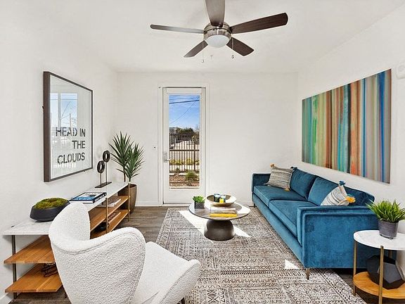 Living Room Large with Patio Door at BRIX 325 Apartments