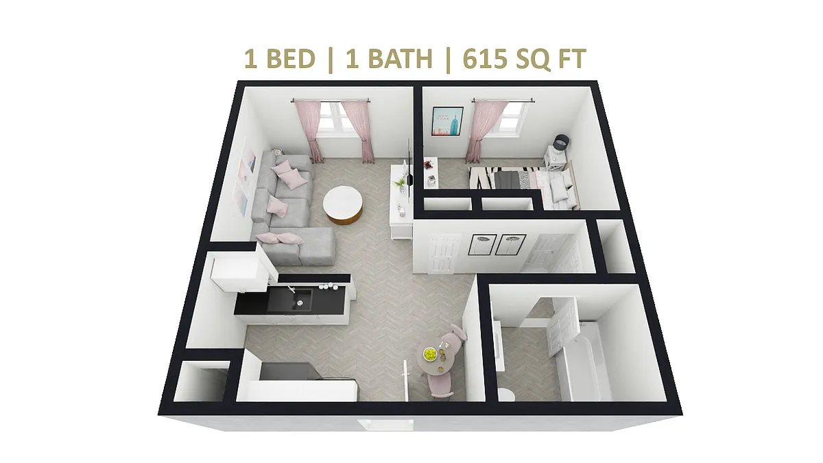 Floor plan 1 Bedroom