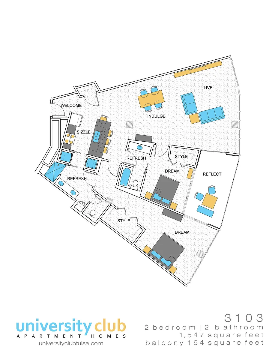 Floor plan PH31 2X2
