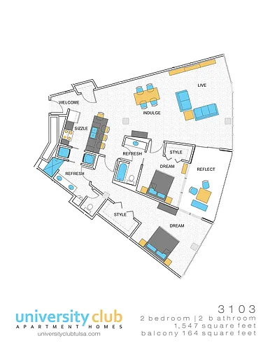 Floor plan PH31 2X2